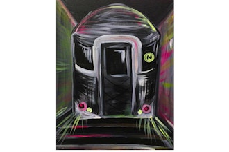 BYOB Painting: Subway Car (Astoria)